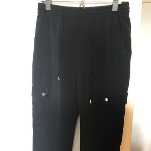 Zara drawstring joggers black size small
